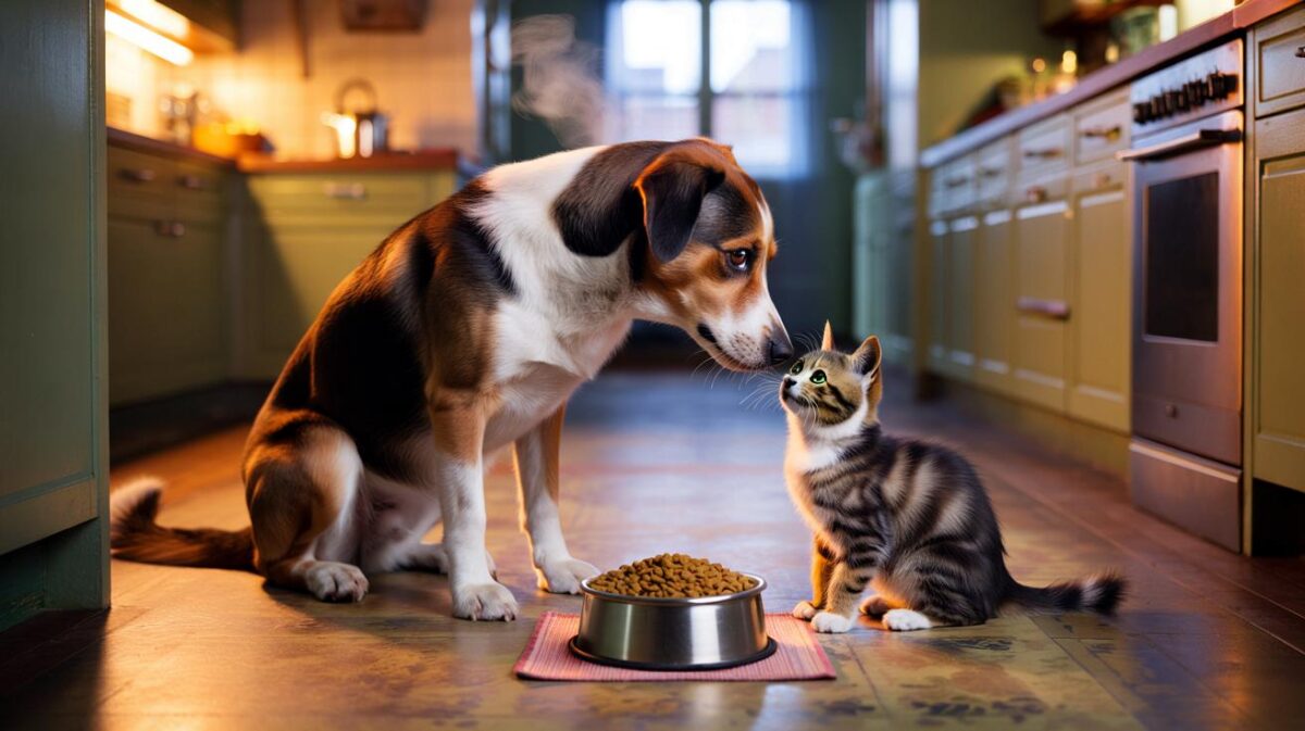 Rescue dog refuses to eat until his 'best friend' cat joins him