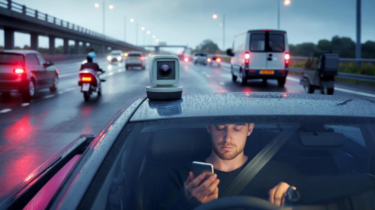 The new 'smart camera' that can see inside your car to catch phone users