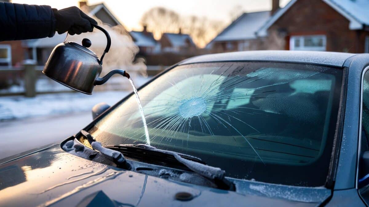 The simple reason you should never use boiling water on your windshield